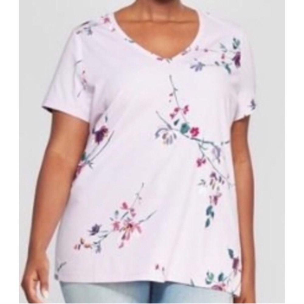 💙 AVA & VIV Flower print blouse
